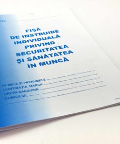 Fisa individuala de instructaj privind securitatea si sanatatea in munca A5