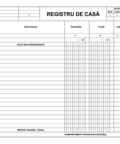 Registru de casa A4 carnet, offset (model 2)
